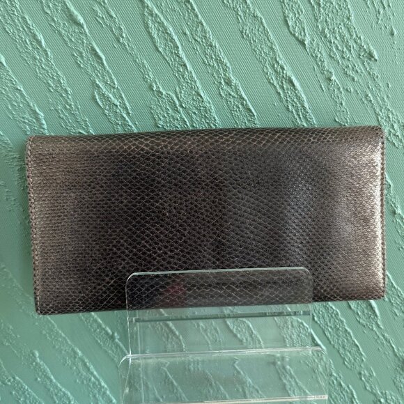 Ferragamo Brown Leather Long Wallet - Picture 2 of 6